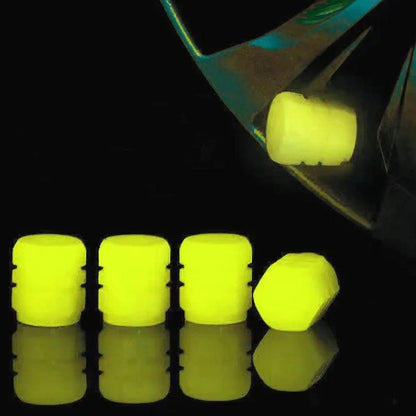 Luminous Fluorescent Car Tire Valve Stem Caps
