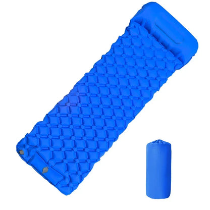 Ultralight Inflatable Camping Sleeping Pad With Built‑In Pump Pillow - Urbizia