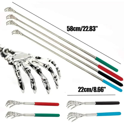 Stainless Steel Telescopic Back Scratcher – Extendable Itch Relief Tool