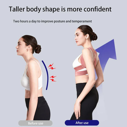 Hunchback Corrector for Adults,invisible Posture Correction With Straps, Bent Waist, Chest and Neck Forward Tilt Correction Tool
