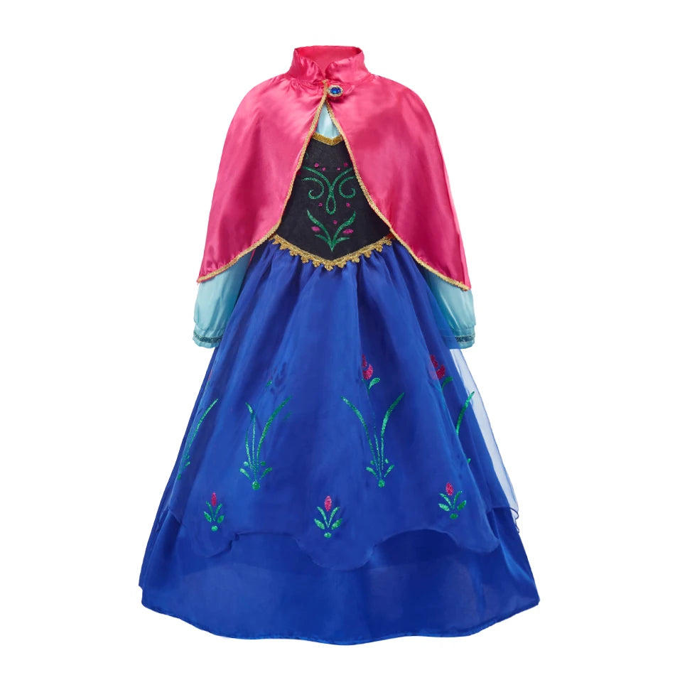 Kids Princess Costume – Elsa,Mermaid Pageant Dress for Girls 3-10Y