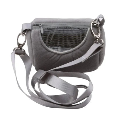 Pet Cage Cross Body Accessories Cylinder Design Soft Practical House Travel Portable Squirrel Visible Mesh Hamster Carrier Bag - Urbizia