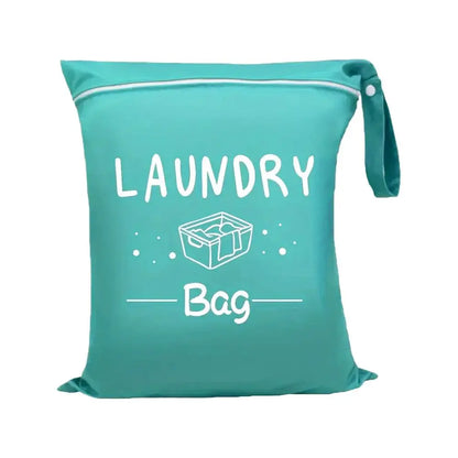 Waterproof Travel Laundry Bag Wet Dry Organizer Pouch with Zipper Hanging Strap Portable Storage Bag