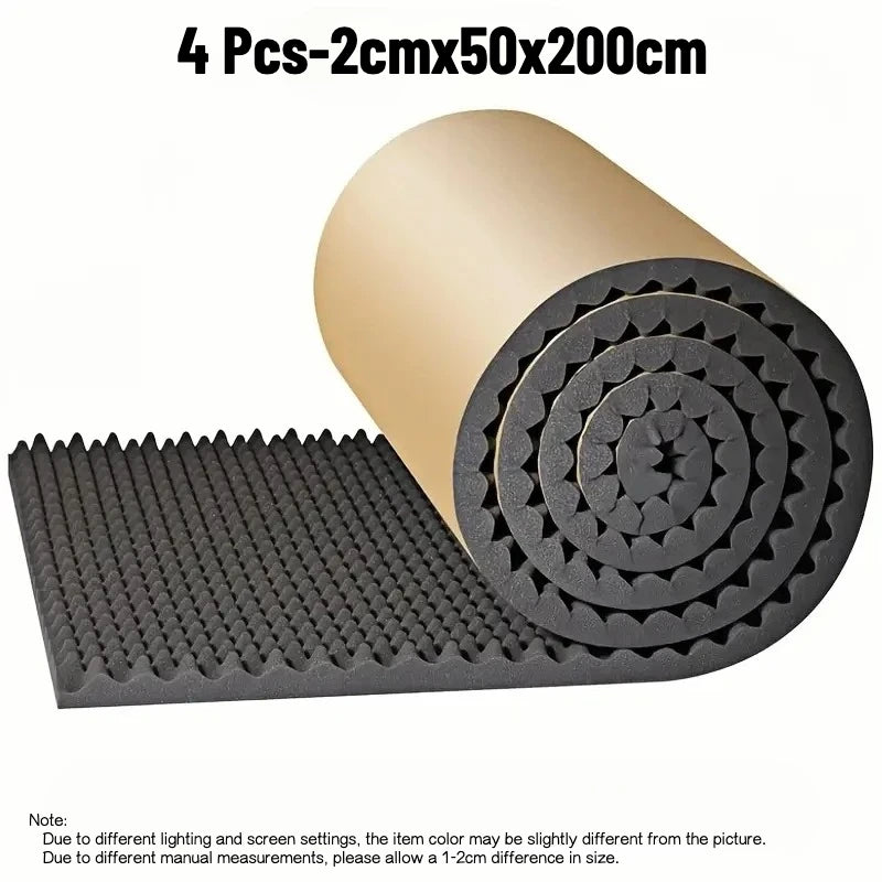 High-Density Self Adhesive Soundproofing Insulation Cotton Thickness Black Panels for Walls Soundproofing Insulation for Car