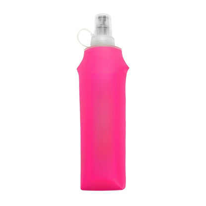 Foldable Silicone Water Bottle with Bite Valve, 150ml/250ml/500ml Lightweight Travel Bottle, No Leakage for Hiking Running Campi