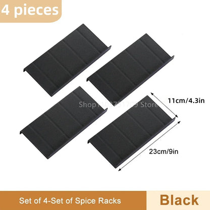 4-Layer Adjustable Spice Drawer Organizer Rack Set