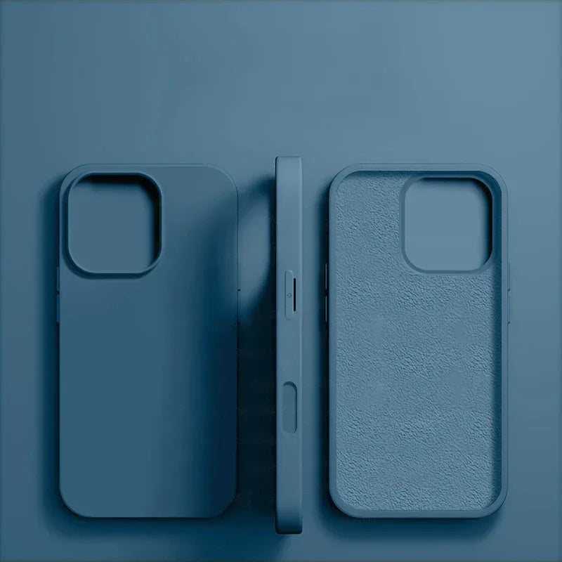Original Liquid Silicone Shockproof Case for APPLE iPhone 11 12 13 14 15 16 17 Pro Max Cases for iPhone 17 Air Phone Back Cover