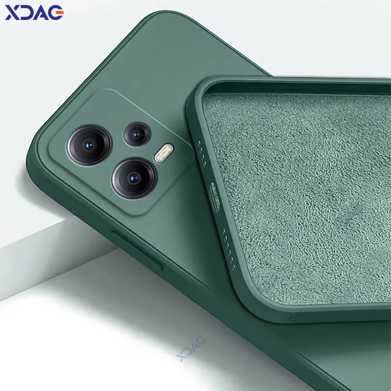 Luxury Double Liner Phone Case for Xiaomi POCO X5 Pro 5G Square Liquid Silicone Back Cover POCOX5 X5Pro 360 Soft Shockproof Bags