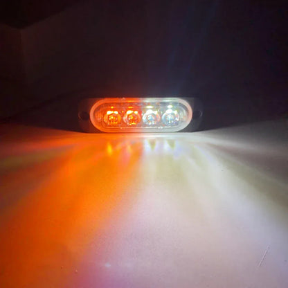 4LED Car Strobe Warning Light Grill Flashing Breakdown Emergency Light for 12v Truck Trailer Police Beacon Lamp Signal TAILLIGHT - Urbizia
