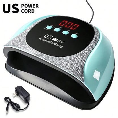 UV LED Nail Lamp, C7 Cordless Nail Lamp Gel Nail Polish UV Nail Lamp, Diamond Professional Manicure Lamp With 4 Timer Settings, Large Auto Sensor For Salon And Home