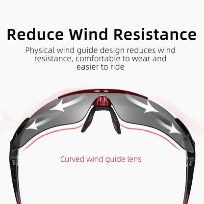 ROCKBROS Polarized Cycling Sunglasses 5 Lens MTB Set