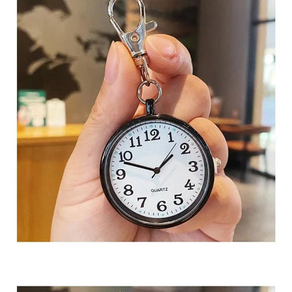 New Tiny Cute Quartz Pocket Watch with Keyring Men Women Quartz Watch for Nurses Doctors Students Minimalist Watches Child Gift
