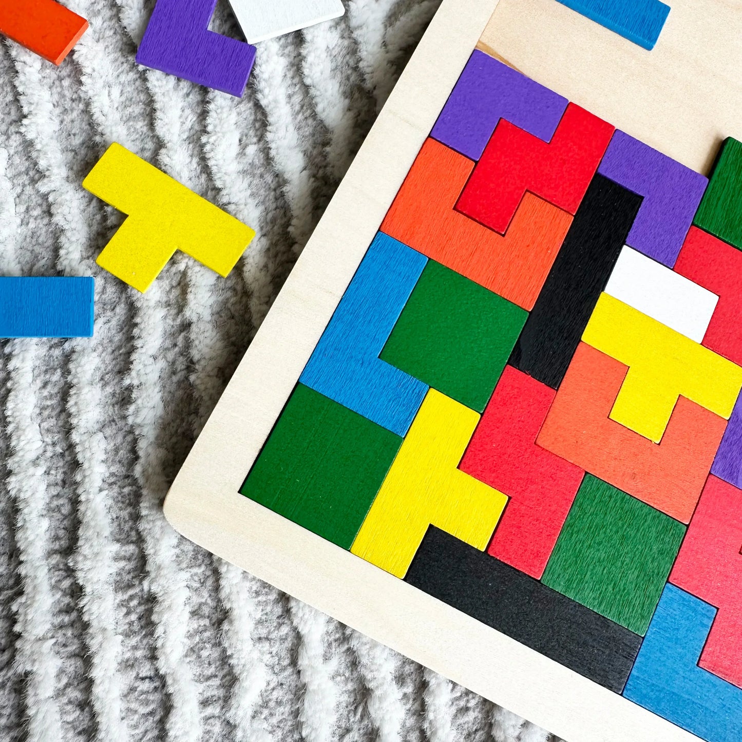 Wooden Tangram Puzzle Set – Early Education Logic Toy - Urbizia