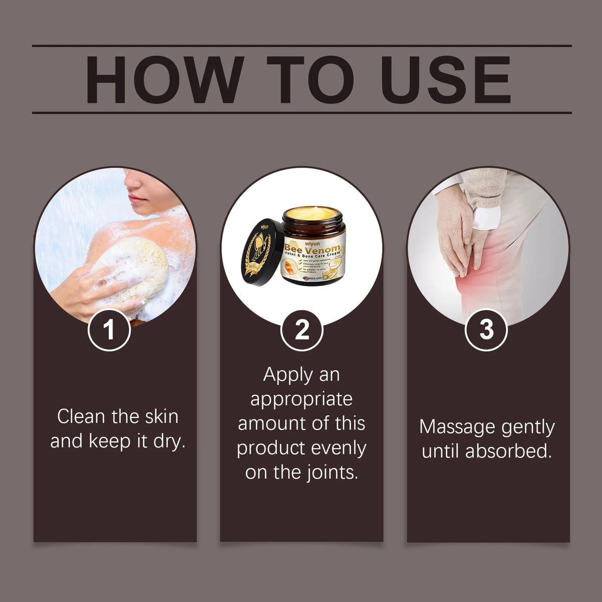 Bee Venom Joint Muscle Soothing Cream For Tech Neck Keyboarder Wrist Mouse Wrist Bee Venom Joint Care Fast Acting Non-Greasy Muscle Relaxation Massage Cream For Office Worker Post-Workout Recovery