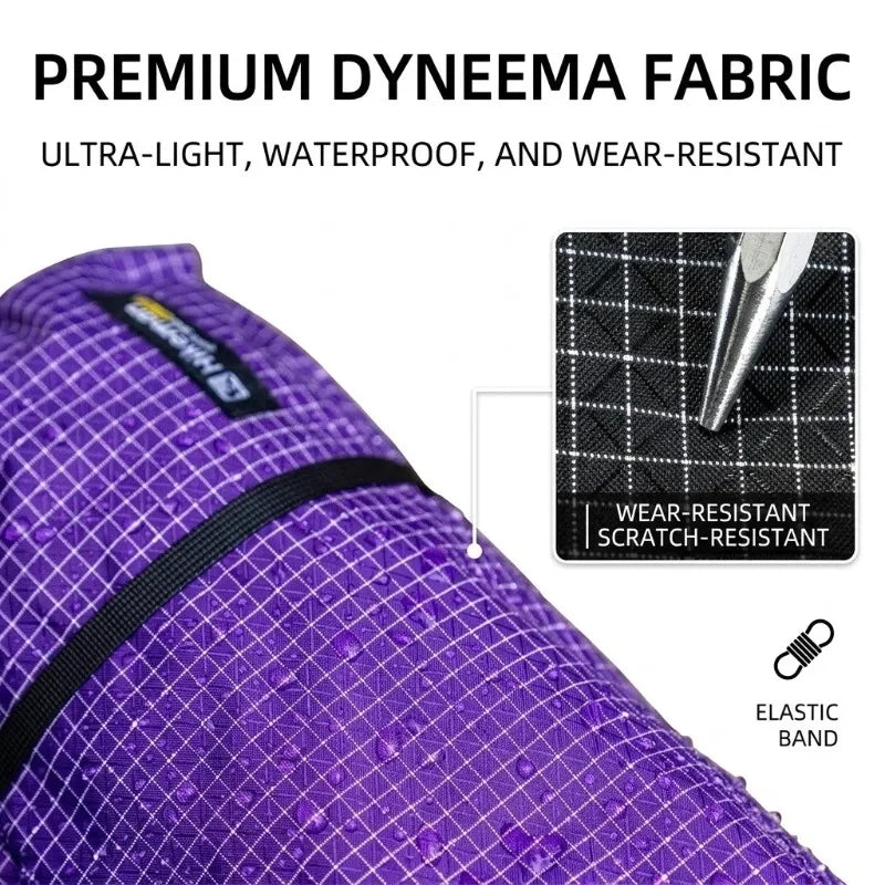 Ultralight Dyneema Backpack Top Lid Waterproof Expansion Pouch Multifunctional External Storage Bag Hiking & Mountaineering
