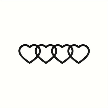 Heart Linked to Heart Car Sticker