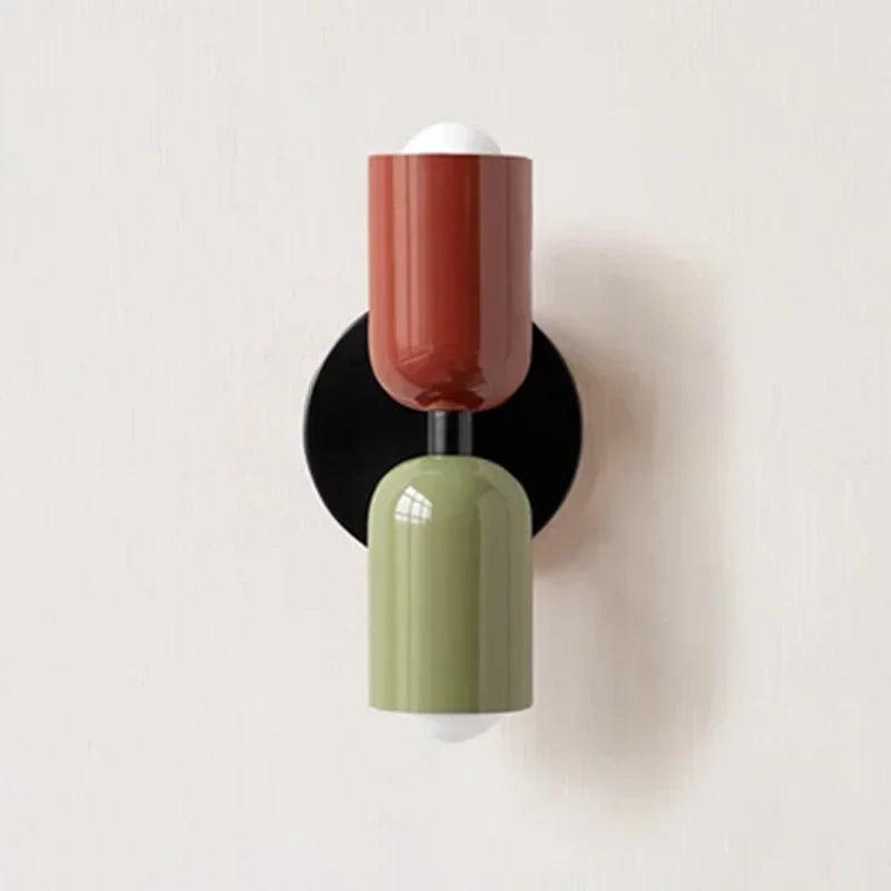 Nordic Macaron Colourful Wall Lamp – E27, Bedside and Living Room