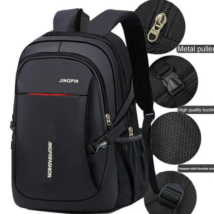 Leisure Schoolbag Women's Canvas Simple Dual-Shoulder Bag Men's Korean-style Backpack Large Capacity Middle School Student Backp
