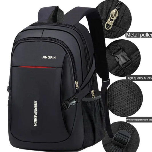 Leisure Schoolbag Women's Canvas Simple Dual-Shoulder Bag Men's Korean-style Backpack Large Capacity Middle School Student Backp