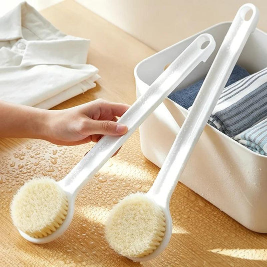 Long Handle Back Brush for Shower Soft Bristles Body Exfoliating Bath Brush Skin Health Shower Back Scrubber Bath Supplies