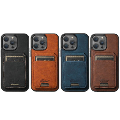 Leather Wallet Case with Card Holder for iPhone