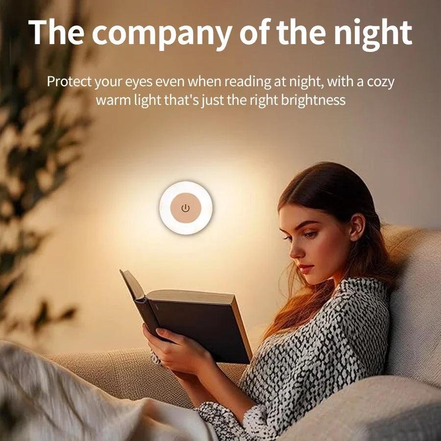 Rechargeable Dimmable LED Night Light – Touch Switch, Magnetic Mount