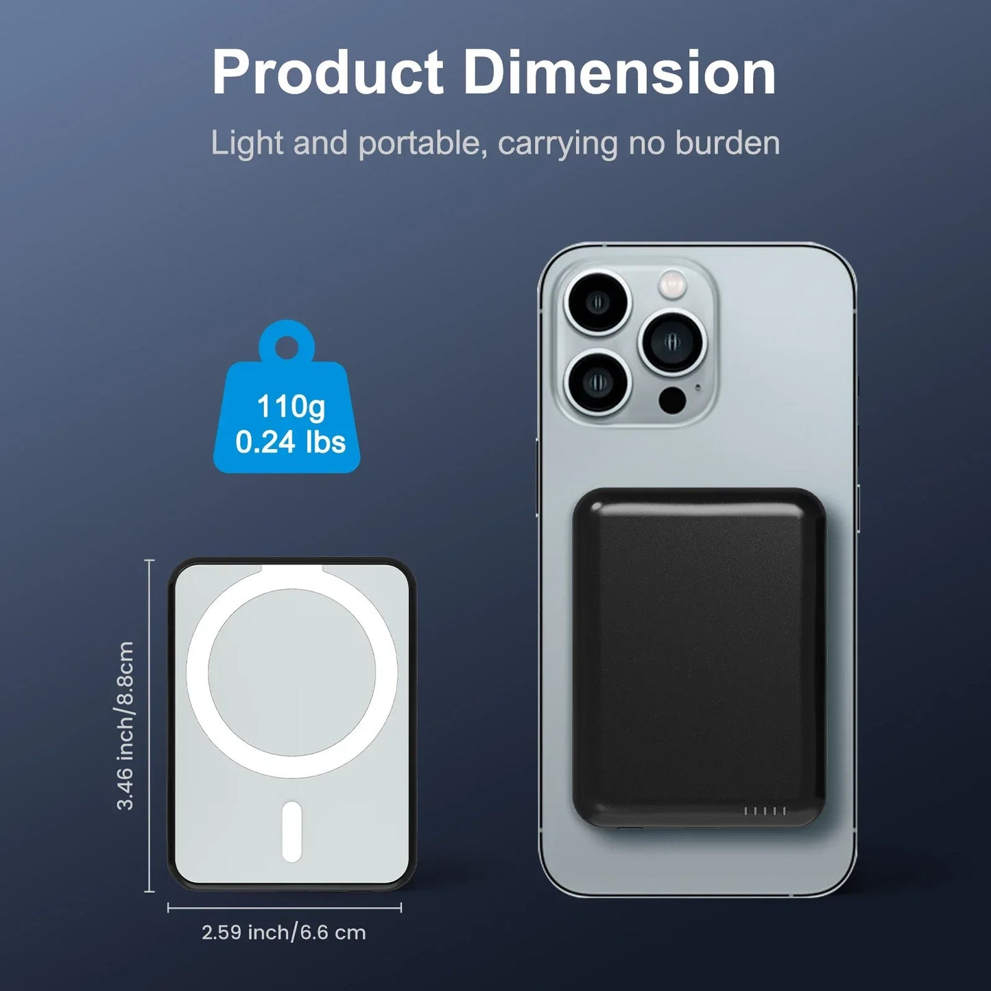 Magnetic Power Bank 5000mAh 20W Wireless Fast Charging