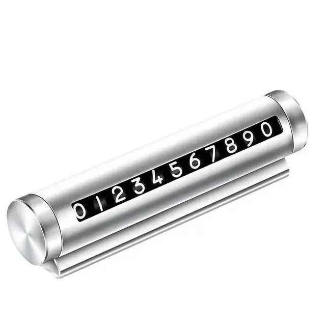 Adjustable Car Temporary Parking Number Plate – Aluminum Alloy - Urbizia