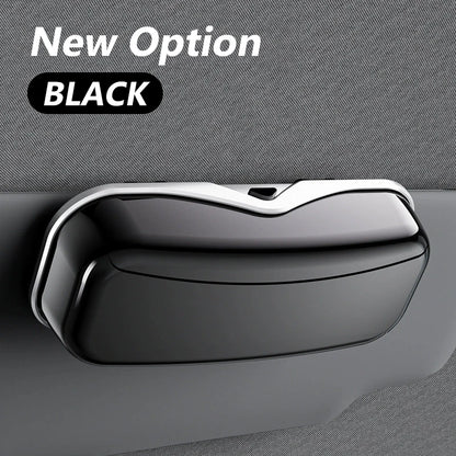 Car Visor Glasses Case Premium ABS Flocking Inner Auto Sunglasses Organizer Storage Case Anti-Scratch Eyeglasses Protection Box