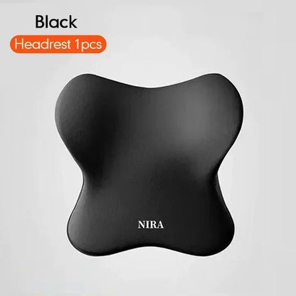 Memory Foam Car Universal Headrest Lumbar Cushion Back Cushion Lumbar Pillow Car Comfort Neck Pillow General Accessories Amagi