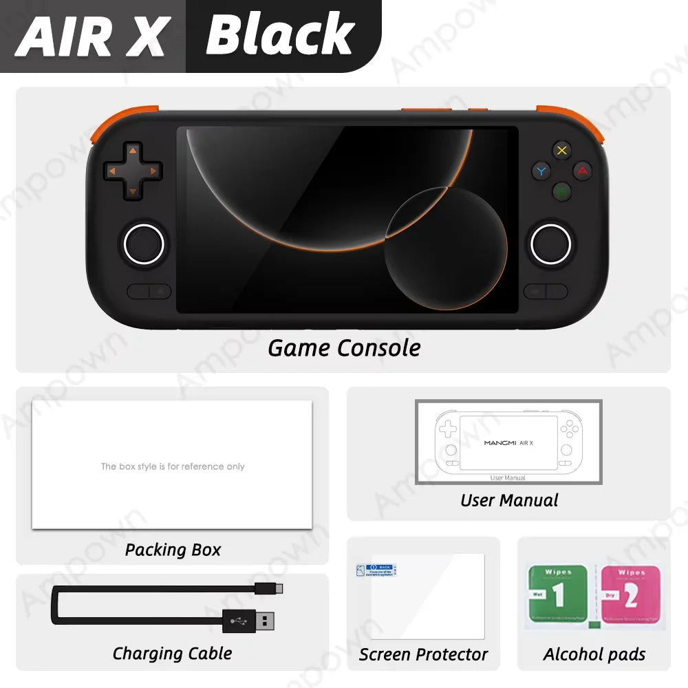 MANGMI AIR X Handheld Game Console Qualcomm Snapdragon 662 5.5'' Touch screen Android 14 15W Fast Charging RGB WIFI 5 5000mAh