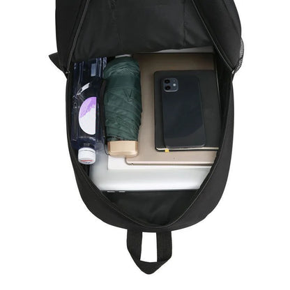 Leisure Schoolbag Women's Canvas Simple Dual-Shoulder Bag Men's Korean-style Backpack Large Capacity Middle School Student Backp