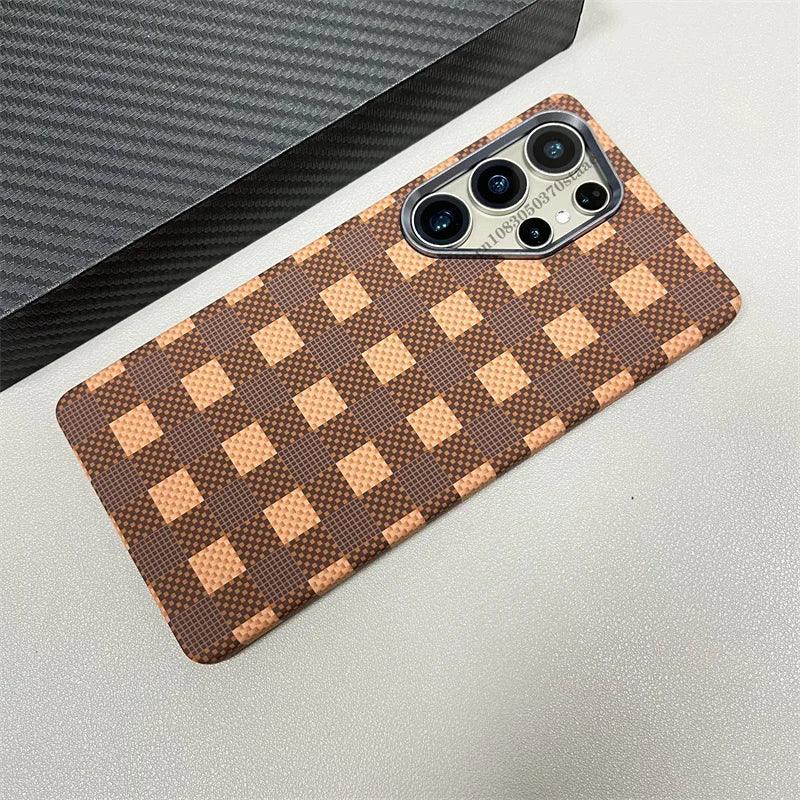 Carbon Fiber MagSafe Case with Alloy Lens Protection for Samsung Galaxy