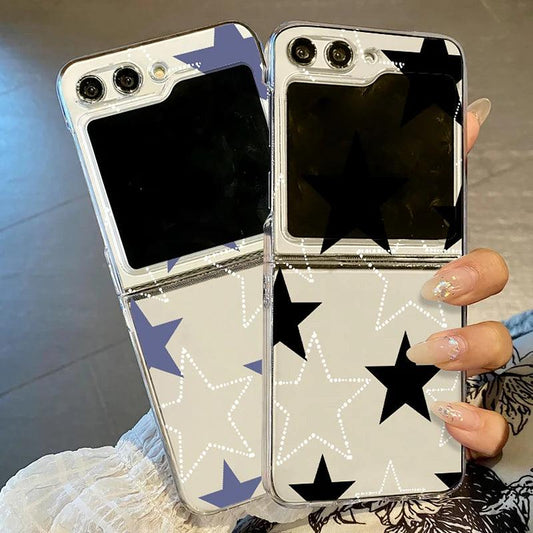 Transparent Star Folding Case for Samsung Galaxy Z Flip Series