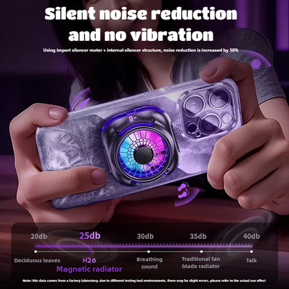 N26 Magnetic Semiconductor Phone Cooling Fan 2-in-1