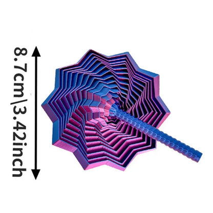 3D Sensory Fidget Star Spiral Visual Illusion Toy