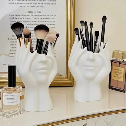 1PC Vinyl Figure Storage Holders Creative Human Body Art Styling Office Organizers Multifunctional Makeup Brush Holder - Urbizia
