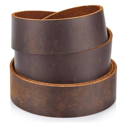 Genuine Leather, Top Grain, Vintage-style Cattlehide Leather Strip, Crazy Horse Leather, Handmade DIY, 1.8mm Thick, Oily Waxed L