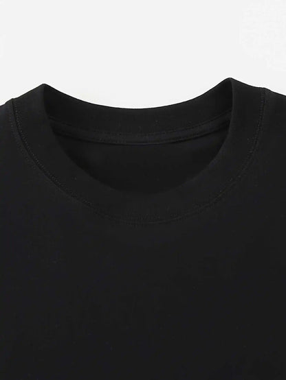 1pcs T Shirt for Men Summer 100% Cotton Short Sleeve Breathable Casual Hip-Hop Y2k tops Running Top Solid Color Man Clothes