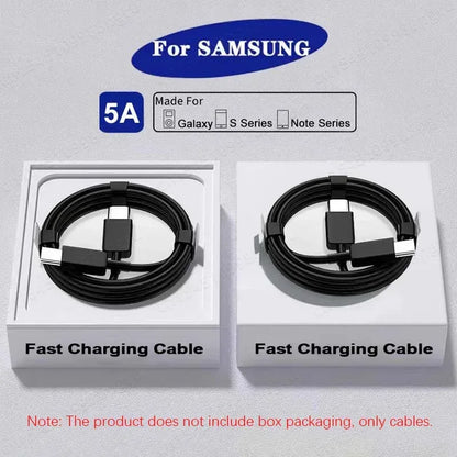 2PCS PD 45W USB C Cable For Samsung Galaxy S20 S21 S22 S23 Ultra Note 10 5G 20 A53 A54 Super Fast Charging USB Type C Data Cable - Urbizia