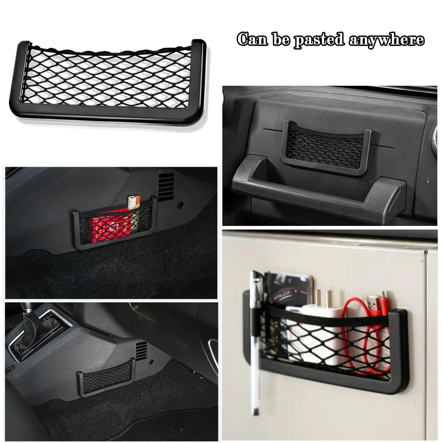 Cargo Mesh Nets Elastic Cargo Storage Shelf Car Mesh Pocket Cargo Tissue Purse Holder for Caravan Motorhome Boat Camping Vehicle - Urbizia