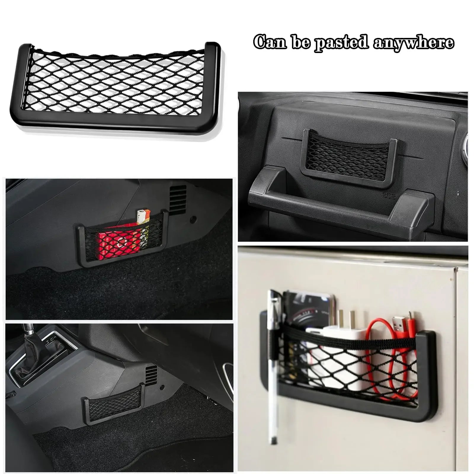Cargo Mesh Nets Elastic Cargo Storage Shelf Car Mesh Pocket Cargo Tissue Purse Holder for Caravan Motorhome Boat Camping Vehicle - Urbizia