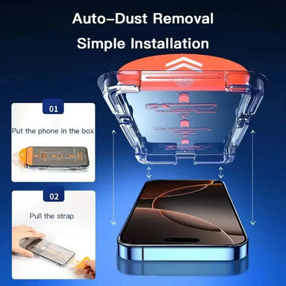 Auto Install Tempered Glass Screen Protector iPhone