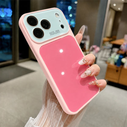 Fashion Dopamine Color-Block Phone Case, Tri-Color Shockproof Protective Cover with Anti-Fingerprint Finish, Raised Camera Lens Protection and Covered Buttons, Compatible With iPhone 13/14/15/16/17/18 Pro Max, Air, Pro and Pl