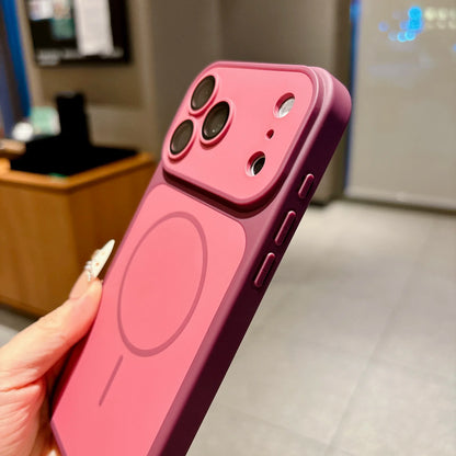 Matte Armor Magnetic Wireless Charging Phone Case For iPhone 18 17 16 15 Pro Max 14 12 13 11 Pro Case Magsafe Shockproof Cover