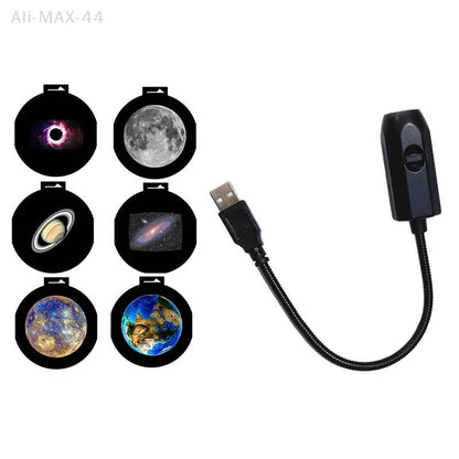 USB Moon Earth 360 Degree Projection Lamp Starry Sky Night Light Remote Control for Kids Bedroom Birthday Gift Home Ambiance