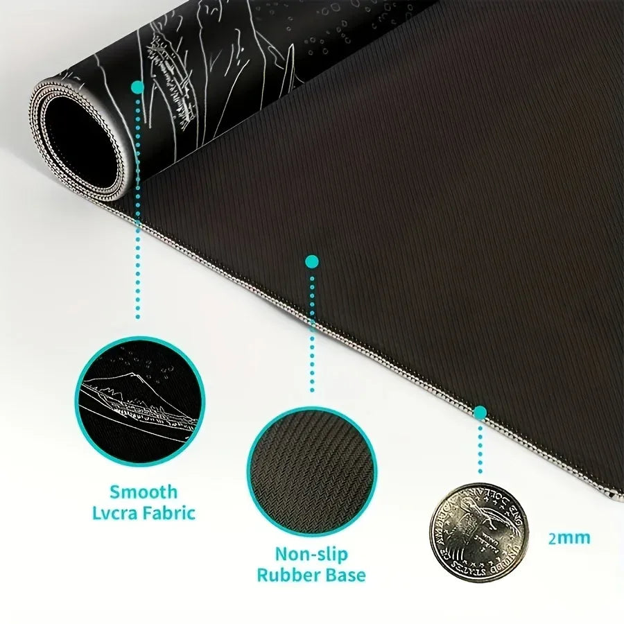 1PC Large Mouse Pads For Desk, Gaming Mouse Pad, Mouse Pad with Stitched Edges and Non-Slip Rubber Base, Extended Mouse Pad - Urbizia