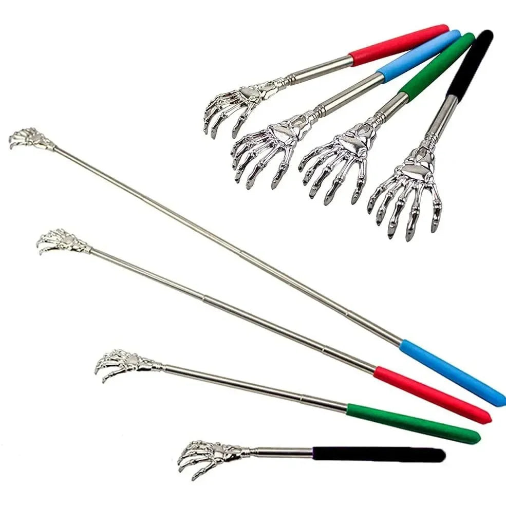Stainless Steel Telescopic Back Scratcher – Extendable Itch Relief Tool
