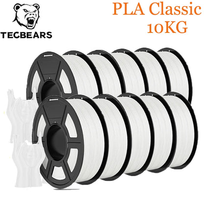 TECBEAS PLA Claissc 3D Printer Filament Neatly Wound Coloful High Toughness 1.75mm FDM For Fast Delivery Support Custom Colors