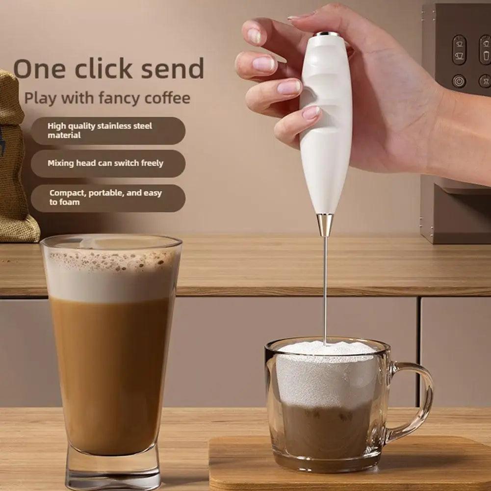 Wireless Electric Milk Frother Handheld Foam Mixer